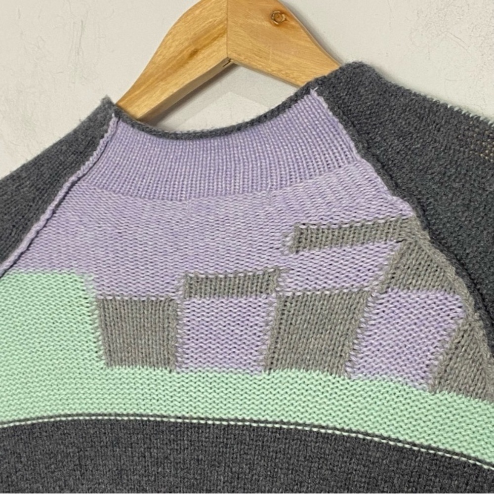 Zaket & Plover Color Block Check Sweater - image 6